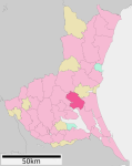 Omitama in Ibaraki Prefecture Ja